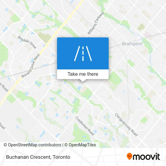 Buchanan Crescent map