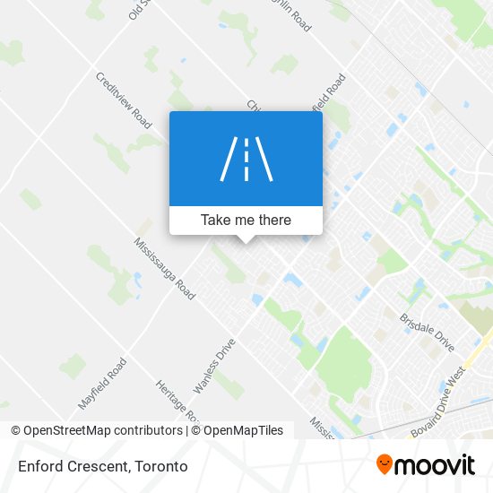 Enford Crescent map