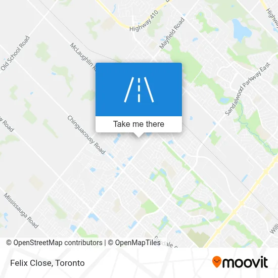 Felix Close map