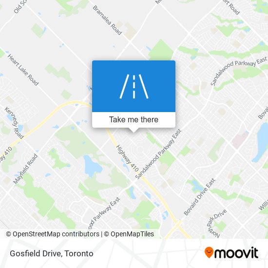 Gosfield Drive map