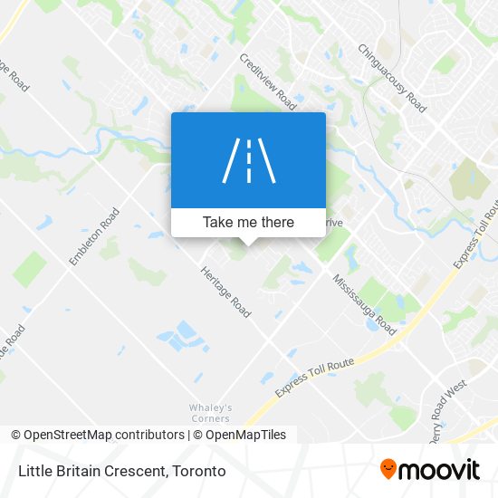 Little Britain Crescent map