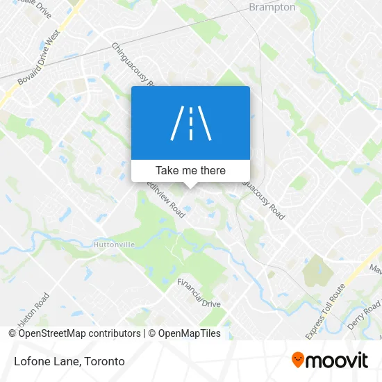 Lofone Lane map