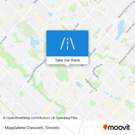 Magdalene Crescent map