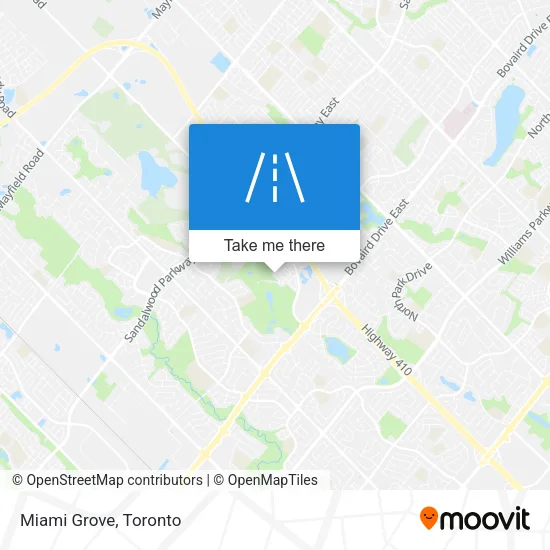 Miami Grove map