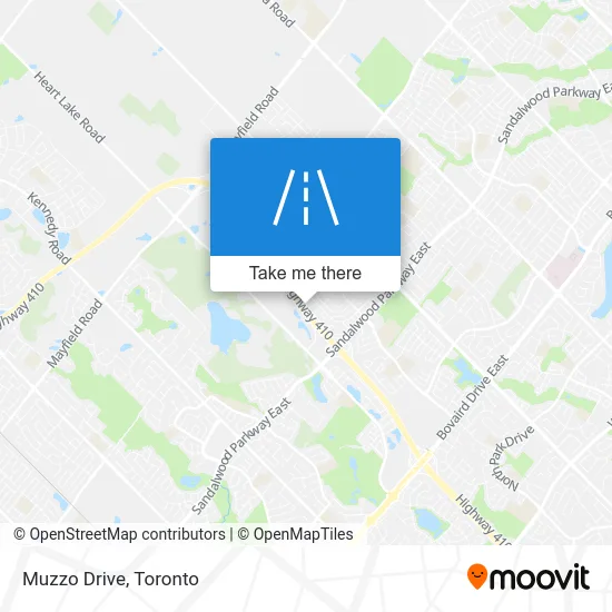 Muzzo Drive map