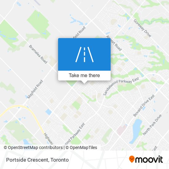 Portside Crescent map