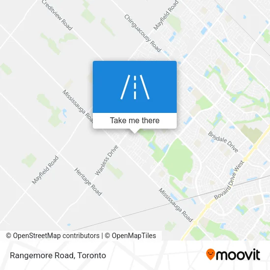 Rangemore Road map