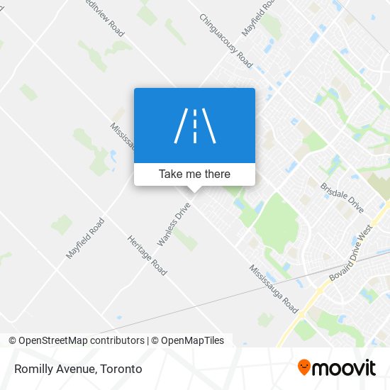 Romilly Avenue map