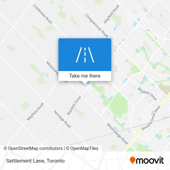 Settlement Lane map
