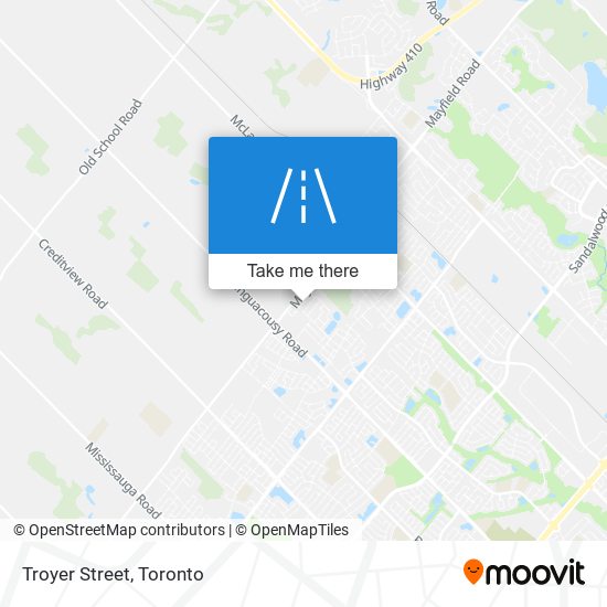 Troyer Street map