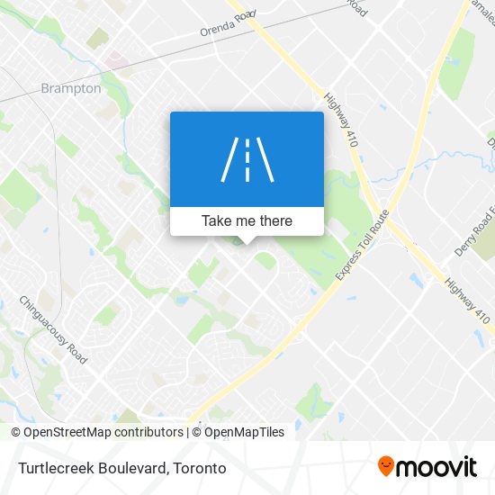 Turtlecreek Boulevard map