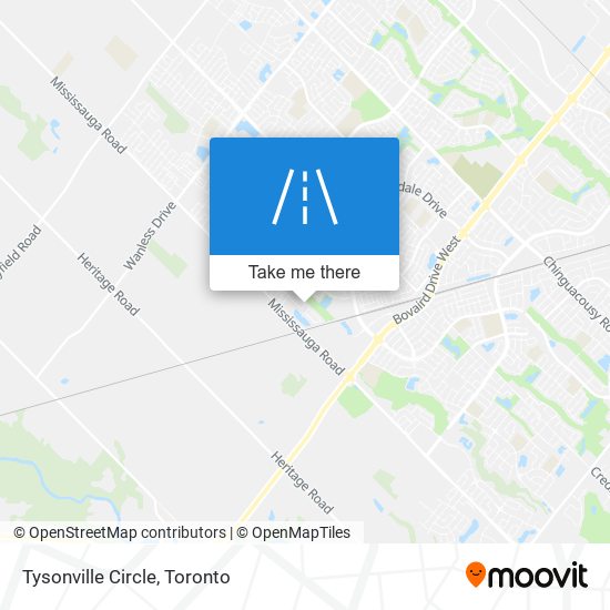 Tysonville Circle map