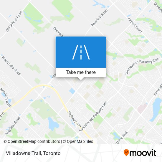 Villadowns Trail map