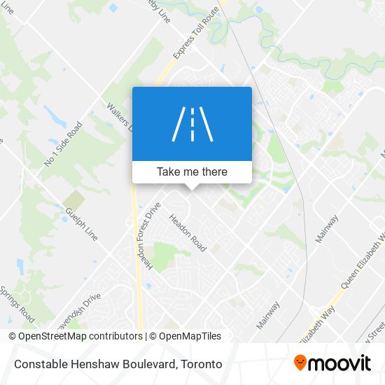 Constable Henshaw Boulevard map