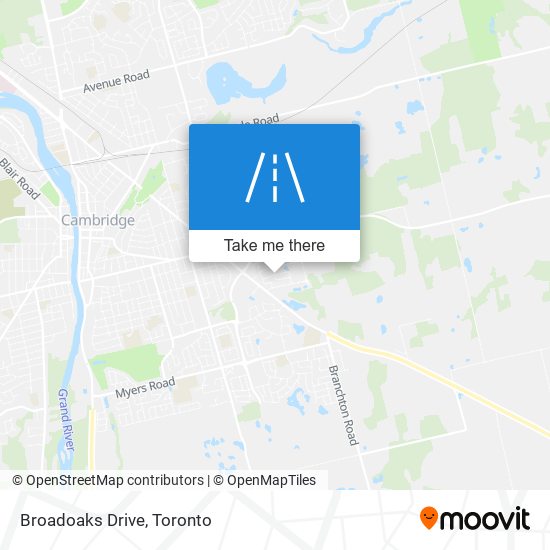 Broadoaks Drive map