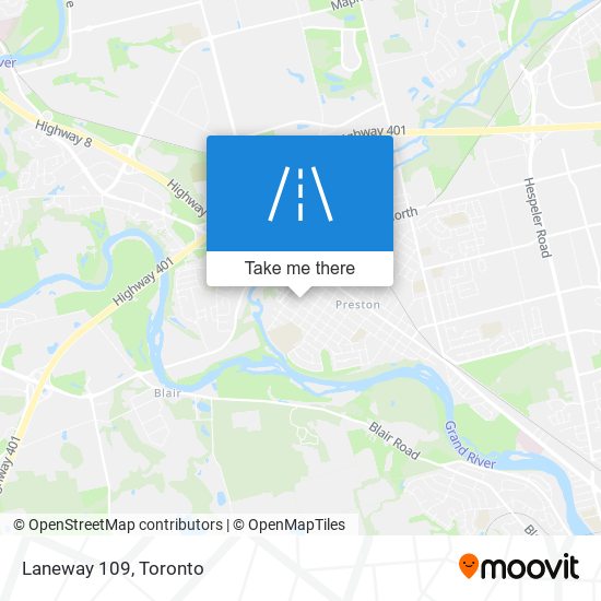 Laneway 109 map