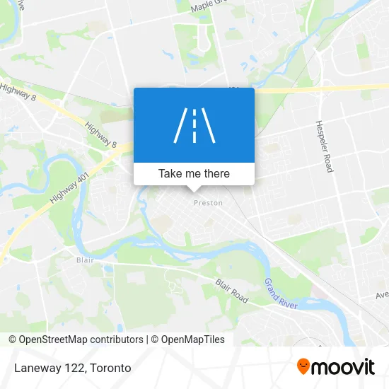 Laneway 122 map