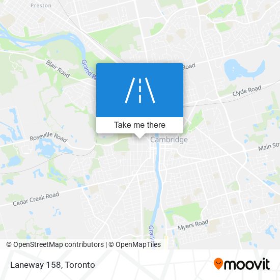 Laneway 158 map