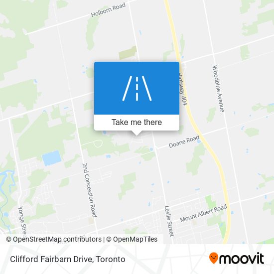 Clifford Fairbarn Drive map