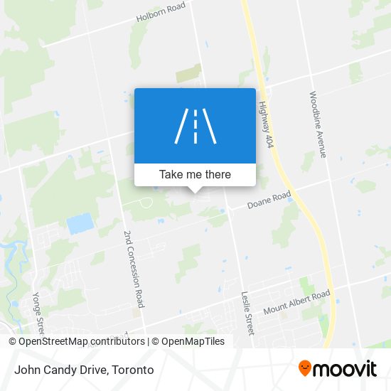 John Candy Drive map