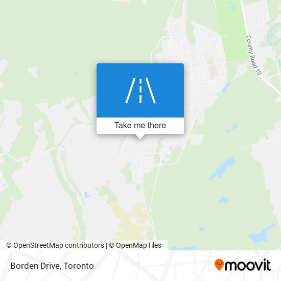 Borden Drive map