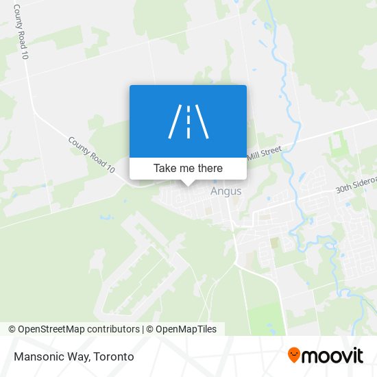 Mansonic Way map