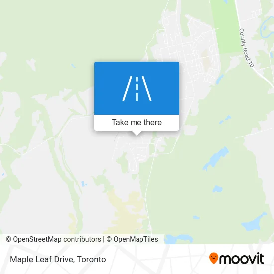 Maple Leaf Drive map