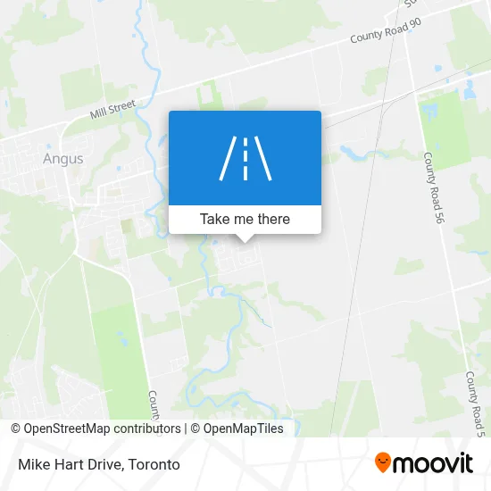 Mike Hart Drive map