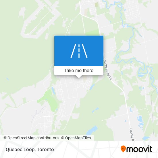 Quebec Loop map