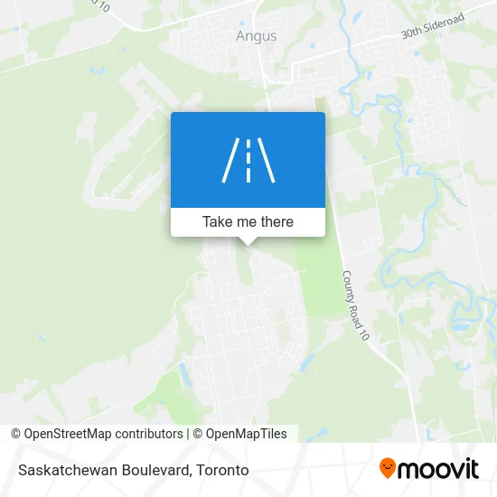 Saskatchewan Boulevard map