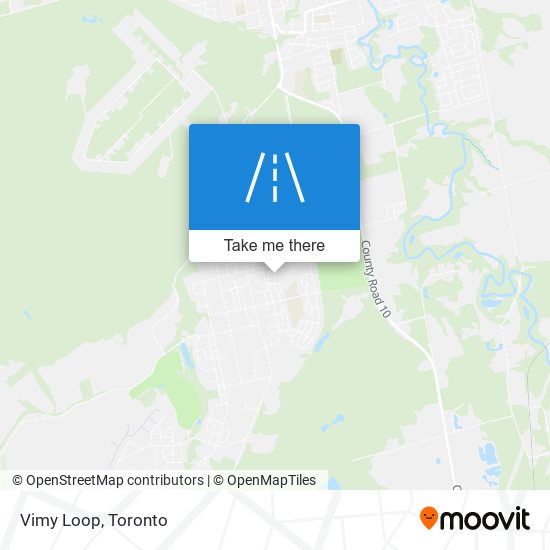 Vimy Loop map