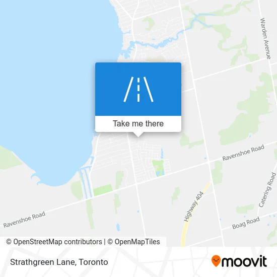Strathgreen Lane map
