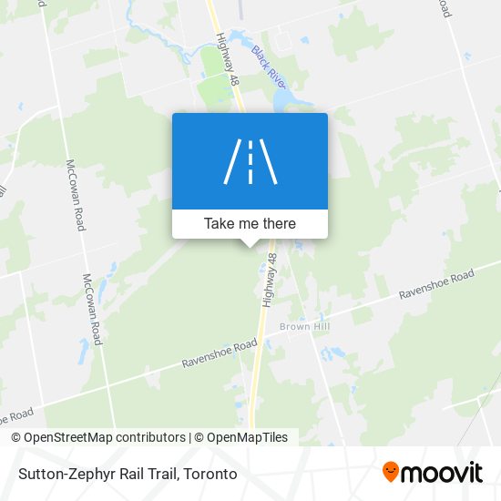 Sutton-Zephyr Rail Trail map