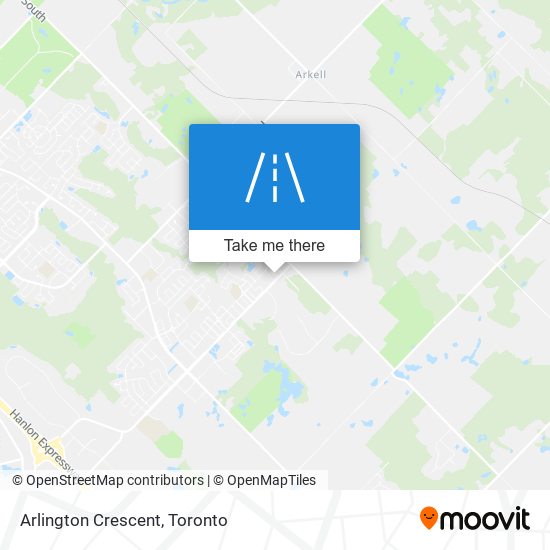 Arlington Crescent map