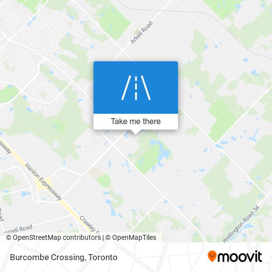 Burcombe Crossing map