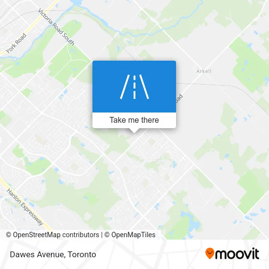 Dawes Avenue map