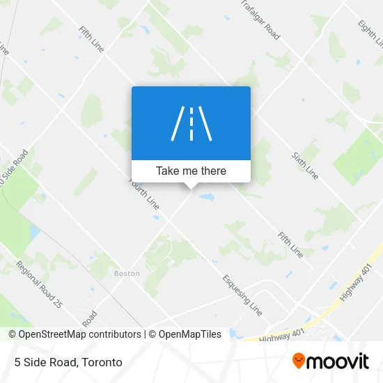5 Side Road map