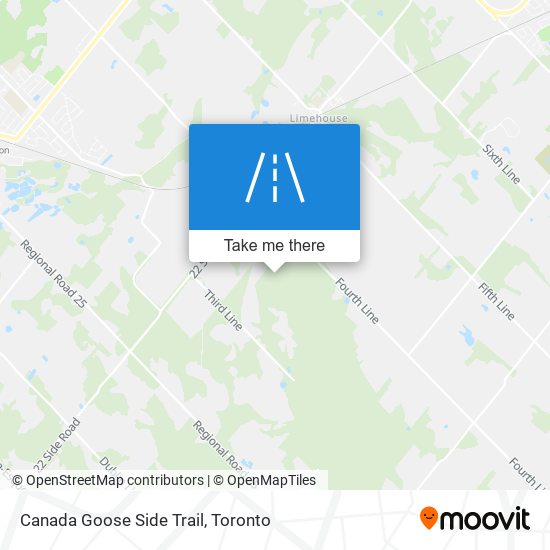 Canada Goose Side Trail map