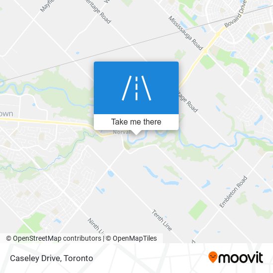 Caseley Drive map