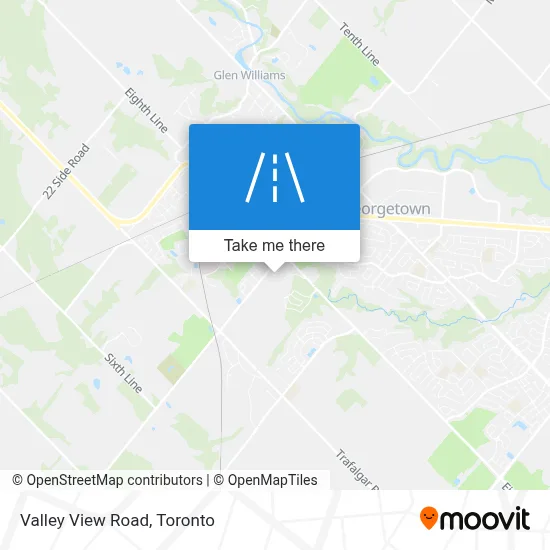 Valley View Road map
