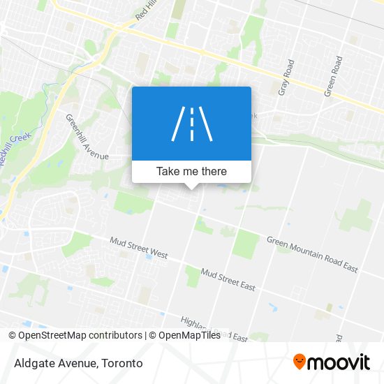 Aldgate Avenue map
