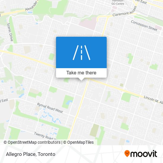 Allegro Place map