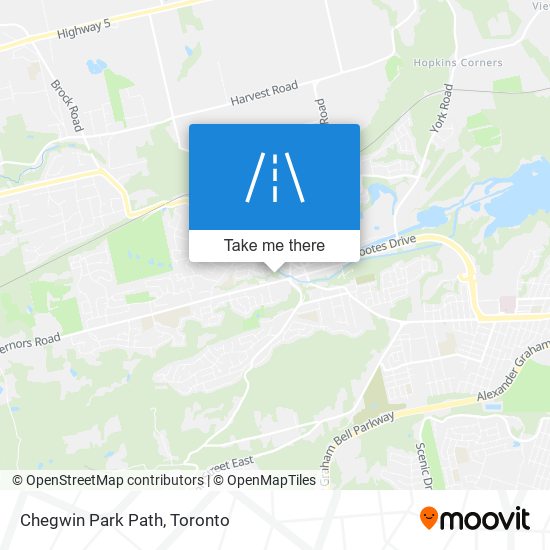 Chegwin Park Path map