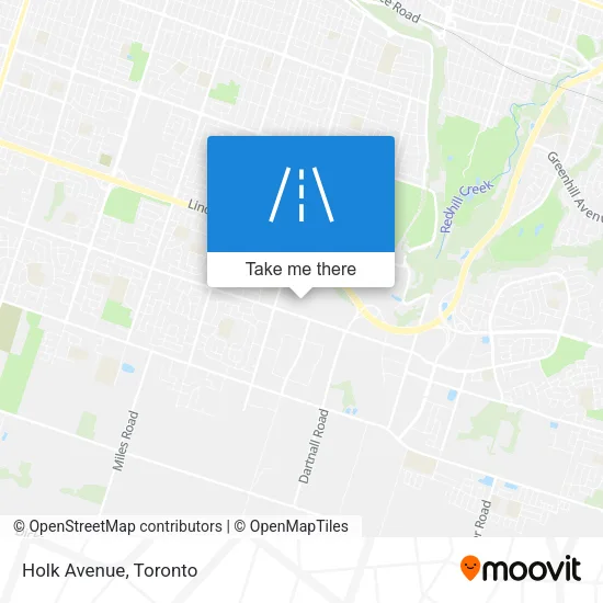 Holk Avenue map