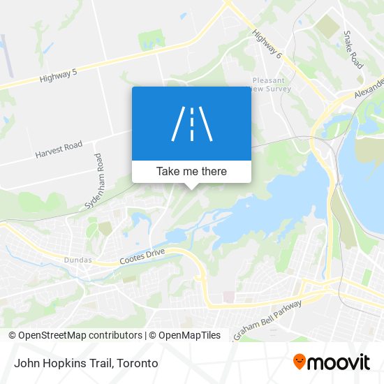 John Hopkins Trail map