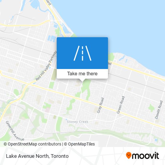 Lake Avenue North map