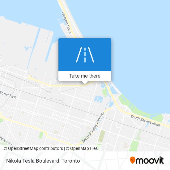 Nikola Tesla Boulevard map