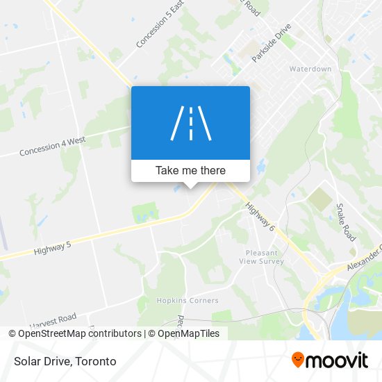 Solar Drive map