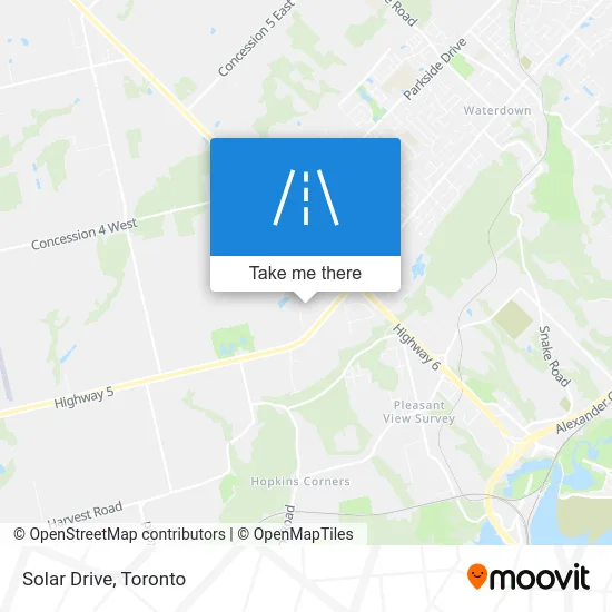 Solar Drive map