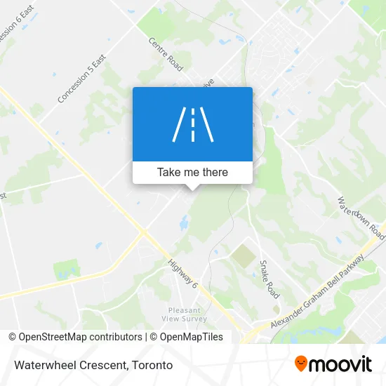 Waterwheel Crescent map